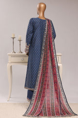 Regal By Sada Bahar Stitched 3 Piece Festive Emb Lawn Vol-03 Suit-EMB-1261-BLUE