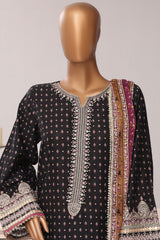 Regal By Sada Bahar Stitched 3 Piece Festive Emb Lawn Vol-03 Suit-EMB-1262-BLACK