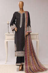 Regal By Sada Bahar Stitched 3 Piece Festive Emb Lawn Vol-03 Suit-EMB-1262-BLACK