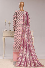Regal By Sada Bahar Stitched 3 Piece Festive Emb Lawn Vol-03 Suit-EMB-1264-PINK