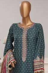 Regal By Sada Bahar Stitched 3 Piece Festive Emb Lawn Vol-03 Suit-EMB-1266-GREEN