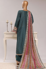 Regal By Sada Bahar Stitched 3 Piece Festive Emb Lawn Vol-03 Suit-EMB-1266-GREEN
