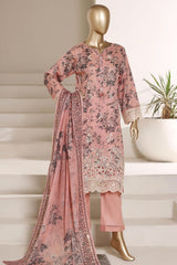 Amyrah By Sada Bahar Stitched 3 Piece Festive Emb Lawn Vol-01 Suit-EMB-4833-PEACH