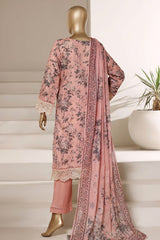 Amyrah By Sada Bahar Stitched 3 Piece Festive Emb Lawn Vol-01 Suit-EMB-4833-PEACH