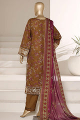 Amyrah By Sada Bahar Stitched 3 Piece Festive Emb Lawn Vol-01 Suit-EMB-4838-MUSTARD