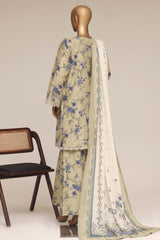 Malika By Sada Bahar Stitched 3 Piece Festive Emb Lawn Vol-04 Suit-EMB-604-PISTA