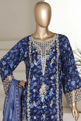 Sada Bahar Stitched 3 Piece Emb Signature Festive Vol-04 Suit-EMB-7708-BLUE