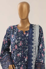 Malika By Sada Bahar Stitched 3 Piece Festive Emb Lawn Vol-03 Suit-EMB-951-BLUE