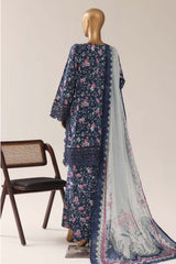 Malika By Sada Bahar Stitched 3 Piece Festive Emb Lawn Vol-03 Suit-EMB-951-BLUE