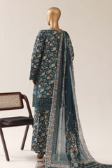 Malika By Sada Bahar Stitched 3 Piece Festive Emb Lawn Vol-03 Suit-EMB-952-GREEN