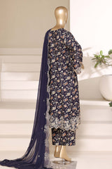 Regal By Sada Bahar Stitched 3 Piece Festive Emb Lawn Vol-02 Suit-EMB-953-BLUE