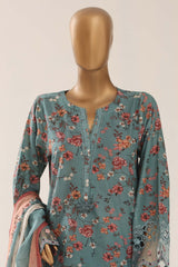 Malika By Sada Bahar Stitched 3 Piece Festive Emb Lawn Vol-03 Suit-EMB-958-AZURE