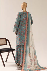 Malika By Sada Bahar Stitched 3 Piece Festive Emb Lawn Vol-03 Suit-EMB-958-AZURE