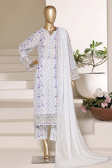Regal By Sada Bahar Stitched 3 Piece Festive Emb Lawn Vol-02 Suit-EMB-962-SKY