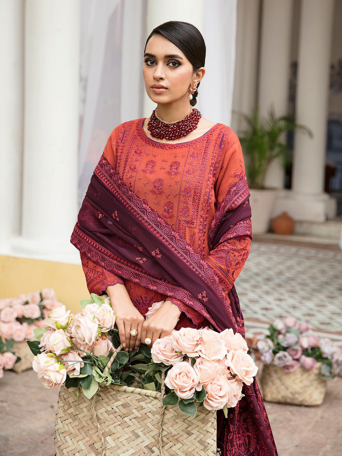 Gulaal Stitched 3 Piece Luxury Emb Pret Vol-01 Collection'2023-Nayaab - (GL-EP23V1-15)