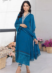 Ensembles by Azure Unstitched 3 Piece Chiffon Eid Suit-ES-023