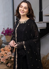 Ensembles by Azure Unstitched 3 Piece Chiffon Eid Suit-ES-024