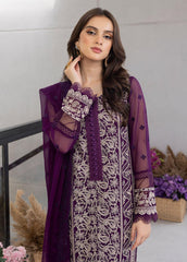 Ensembles by Azure Unstitched 3 Piece Chiffon Eid Suit-ES-028