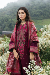 Zara Shahjahan Unstitched 3 Piece Winter Shawl Suit-Ezel