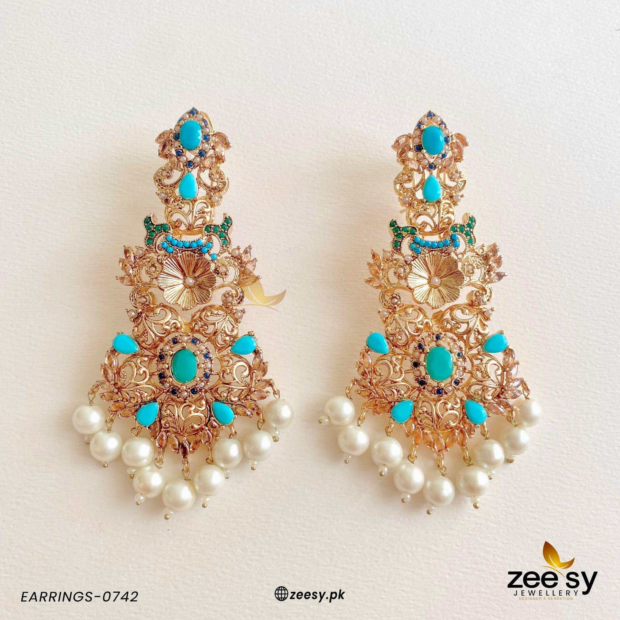 Earrings-0742 Feroza - Zeesy Jewellery