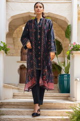 Eid Ka Jora By Bin Saeed Stitched 3 Piece Luxury Emb Chiffon Gown Collection-SMPC-2026-Black