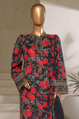 Malika By Sada Bahar Stitched 3 Piece Emb Festive Vol-05 Suit-EMB-2126-Black