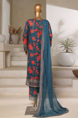 Malika By Sada Bahar Stitched 3 Piece Emb Festive Vol-05 Suit-EMB-2129-Green