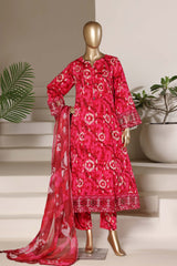 Sada Bahar Stitched 3 Piece Luxury Peplum Frock Vol-02 Suit-EMB-825-ATISHI