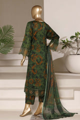Sada Bahar Stitched 3 Piece Luxury Peplum Frock Vol-02 Suit-EMB-829-GREEN