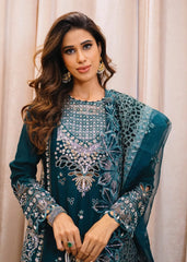 Sardinia Unstitched 3 Piece Formals Collection-Emerald Night - Aden Rehan