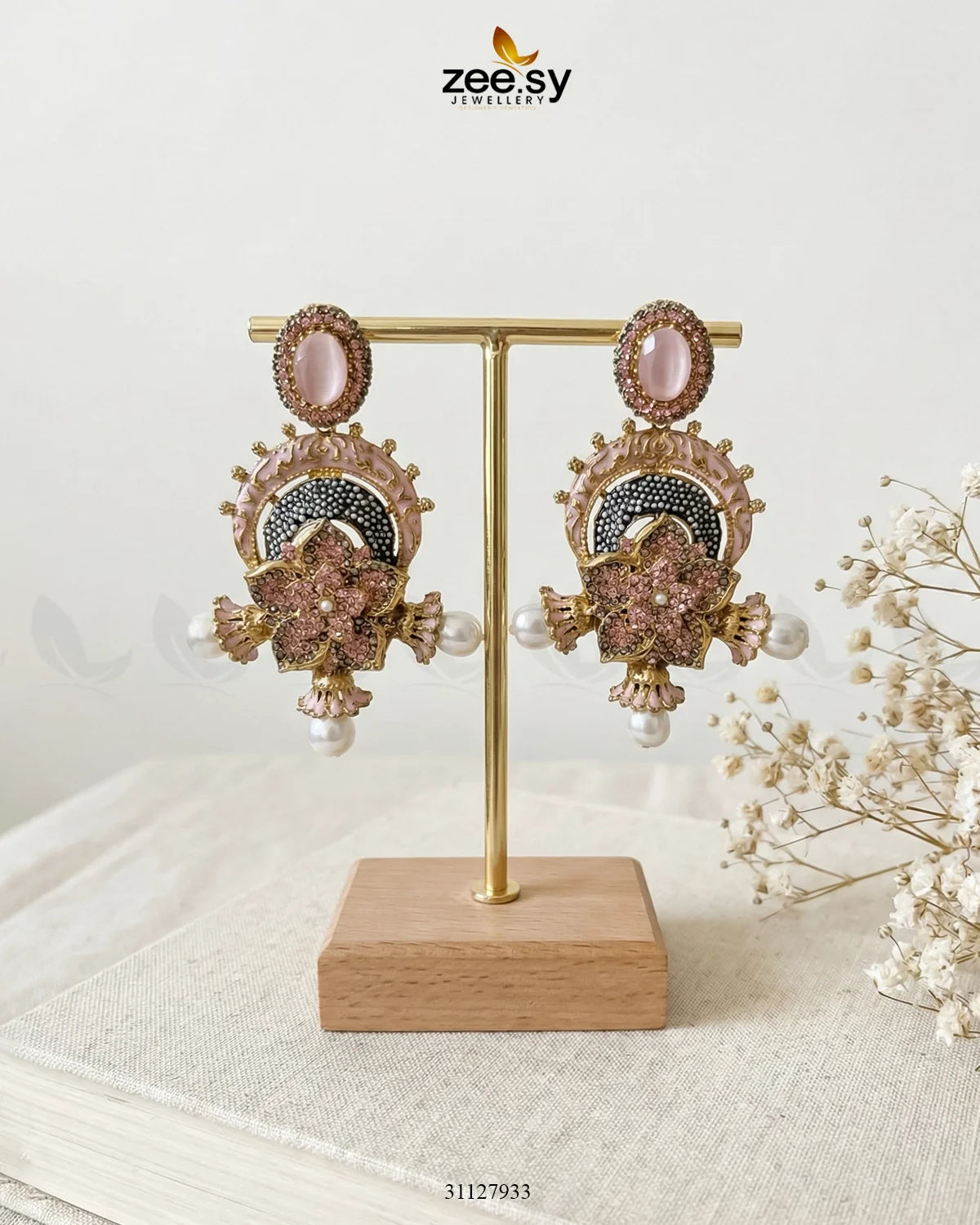 Enchanted Garden Pearl Earrings - Zeesy Jewellery