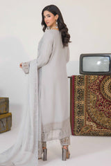Serene By Azmeerah Stitched 3 Piece Hand Emb Festive Pret Suit-05-Ethereal Charm