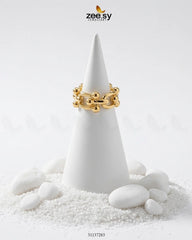 Ethereal Golden Bud Sculpted Ring