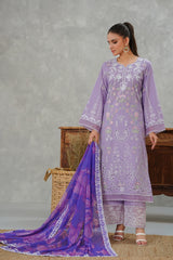 Serena by Madiha Gohar Stitched Summer Suit-Ethereal Charm