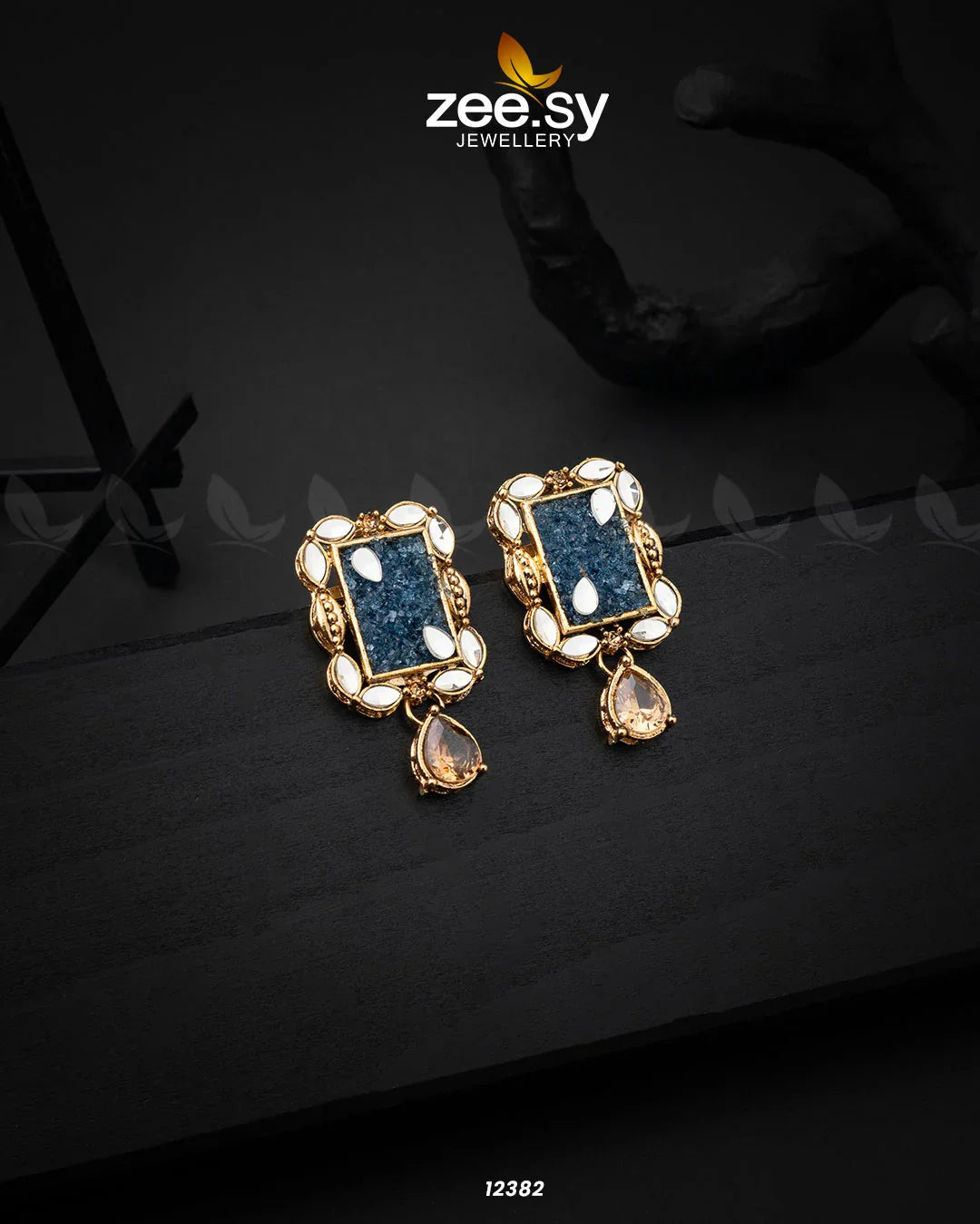 Ethereal Earrings Blue - Zeesy Jewellery