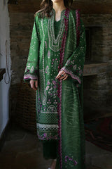 Aylin By Republic Unstitched 3 Piece Emb Lawn Summer Suit-D-07-A-Ezel