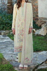 Aylin By Republic Unstitched 3 Piece Emb Lawn Summer Suit-D-07-B-Ezel