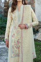 Aylin By Republic Unstitched 3 Piece Emb Lawn Summer Suit-D-07-B-Ezel