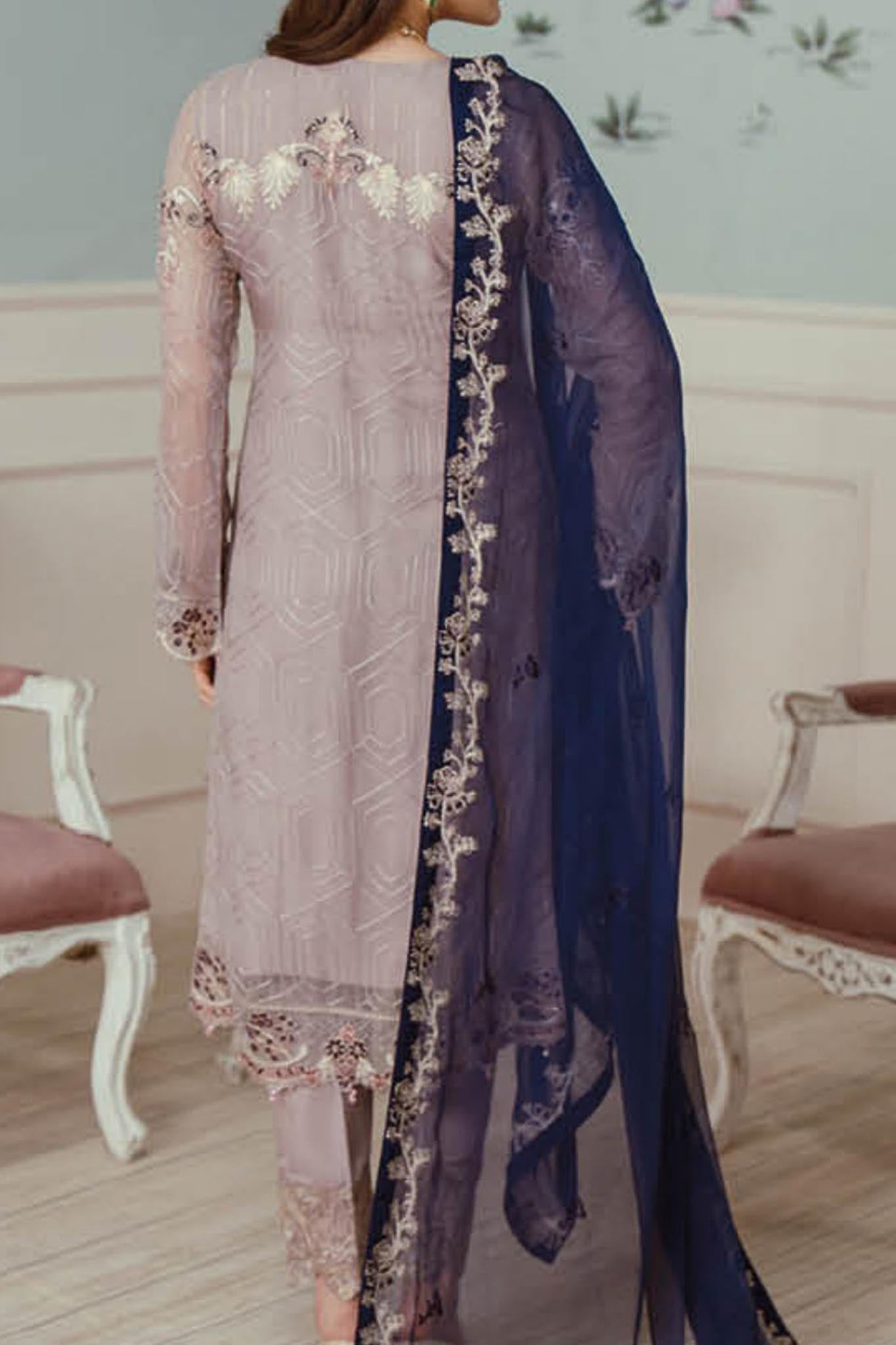 Ramsha Unstitched 3 Piece Chiffon Vol-25 Collection'2024-F-2503