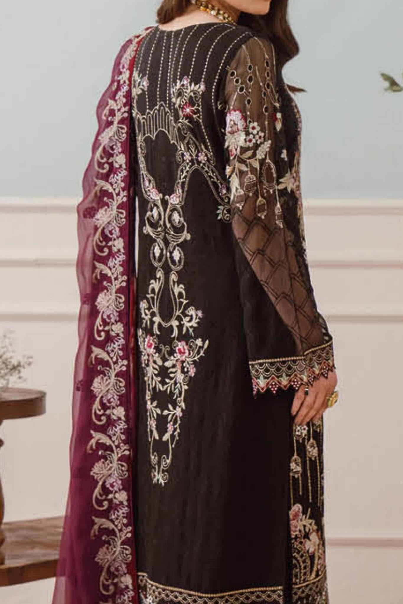 Ramsha Unstitched 3 Piece Chiffon Vol-25 Collection'2024-F-2504
