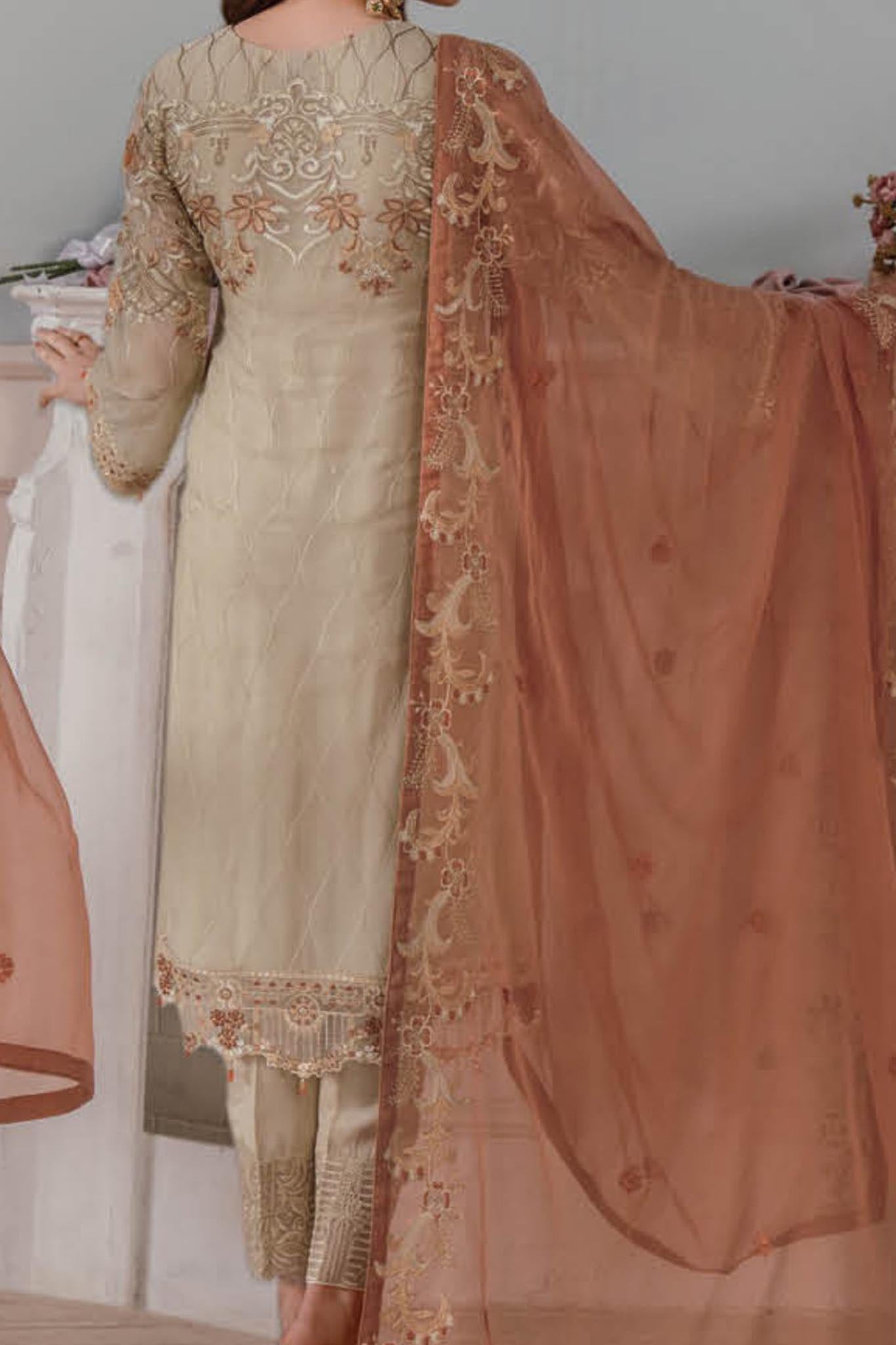 Ramsha Unstitched 3 Piece Chiffon Vol-25 Collection'2024-F-2505