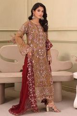 Ramsha Unstitched 3 Piece Luxury Chiffon Vol-27 Suit-F-2702