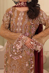 Ramsha Unstitched 3 Piece Luxury Chiffon Vol-27 Suit-F-2702