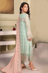 Ramsha Unstitched 3 Piece Luxury Chiffon Vol-27 Suit-F-2710