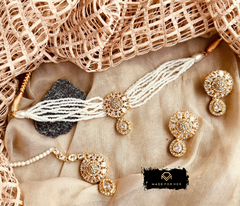 Made For Her-Velour Choker Set - KSH1024