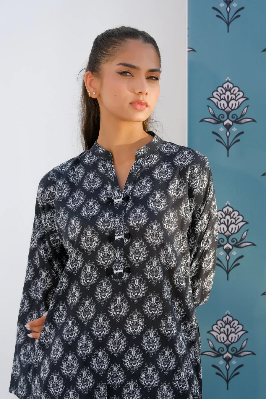 Dhaga Stitched 2 Piece Lawn Collection'2025-Matching separate 006