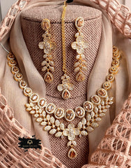 Made For Her-Elite Luxe Zircon Necklace Set - KIA1223