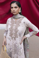 Florent Unstitched 3 Piece Festive Luxury Lawn Suit-FLL-2A