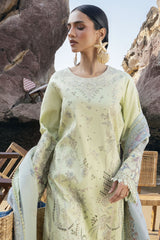 Florent Unstitched 3 Piece Festive Luxury Lawn Suit-FLL-3B
