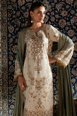 Shades of Winter By Florent Unstitched 3 Piece Marina Twill Suit-FL-1A
